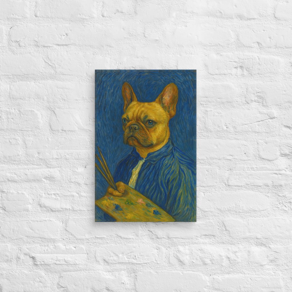 Vincent Van Dogh: Self-Pawtrait on Canvas