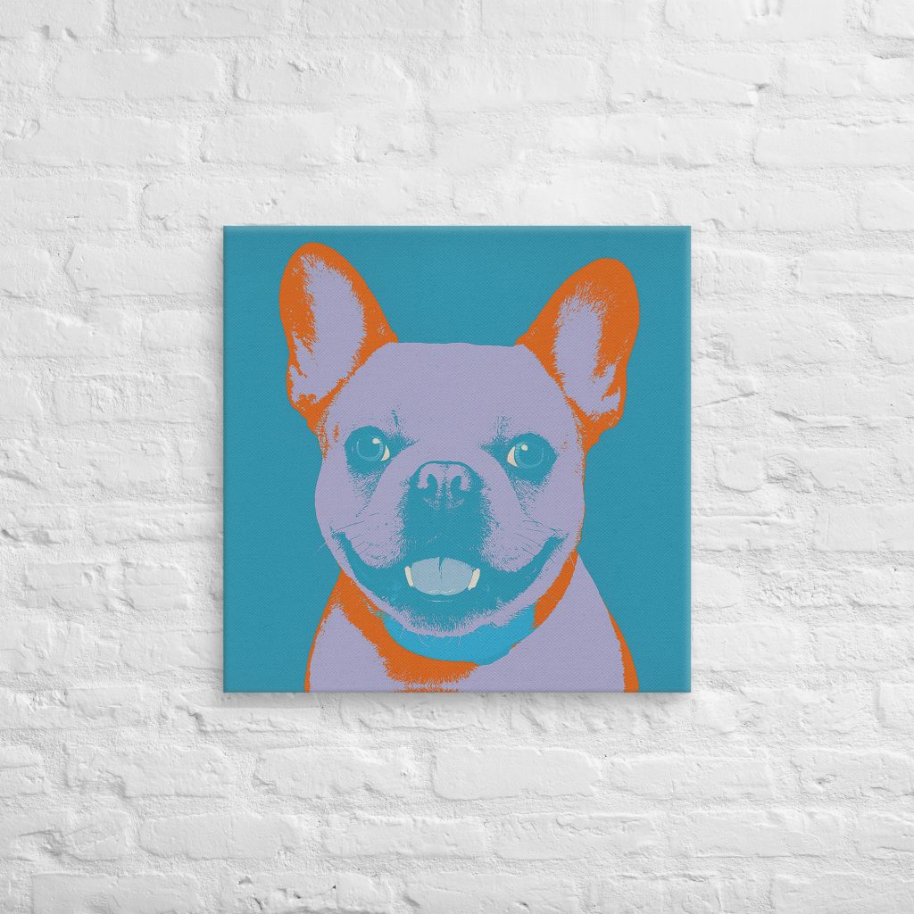 Warhol Woof! on Canvas