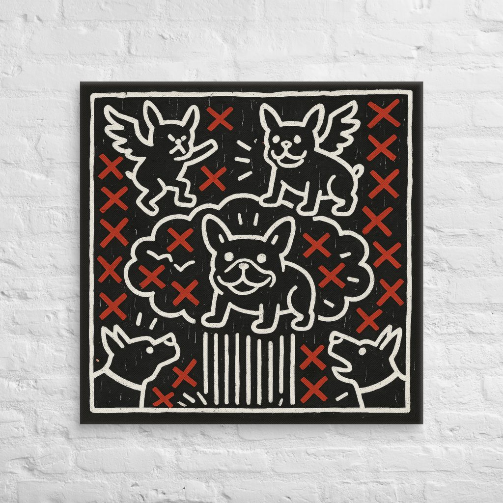 Bulldog Radiance on Canvas