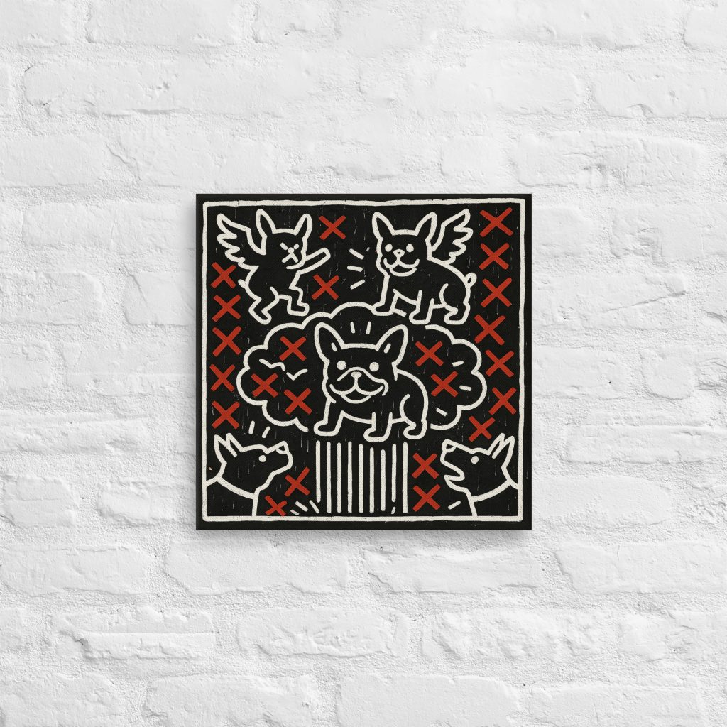Bulldog Radiance on Thin canvas